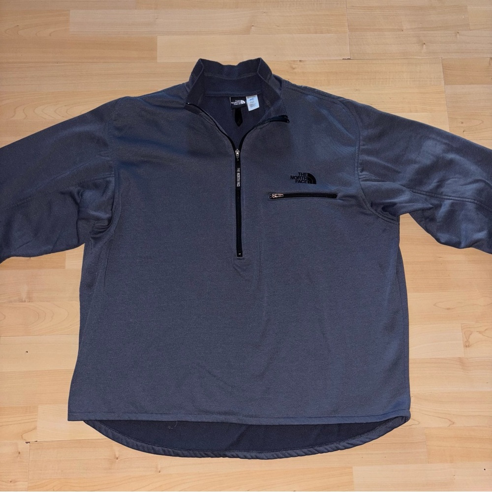 Vintage North Face Pullover Men XL Navy Blue Ultra Wick 1/4 Zip Soft Shell Activ